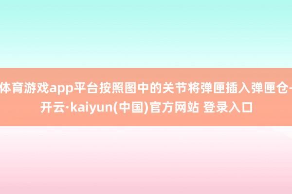 体育游戏app平台按照图中的关节将弹匣插入弹匣仓-开云·kaiyun(中国)官方网站 登录入口