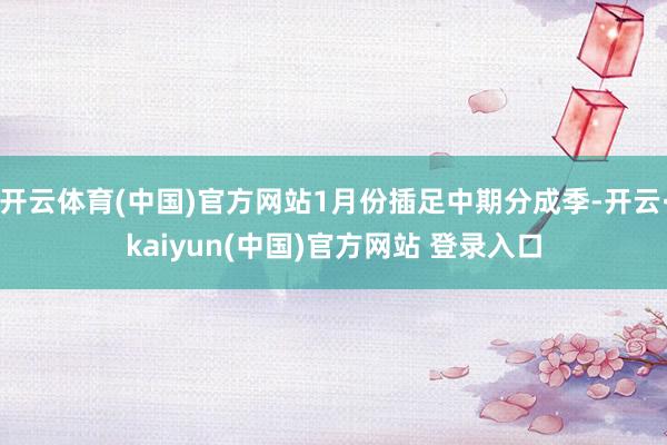 开云体育(中国)官方网站1月份插足中期分成季-开云·kaiyun(中国)官方网站 登录入口