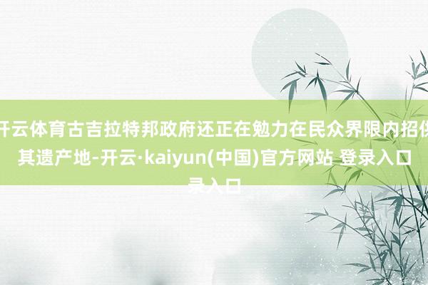 开云体育古吉拉特邦政府还正在勉力在民众界限内招供其遗产地-开云·kaiyun(中国)官方网站 登录入口