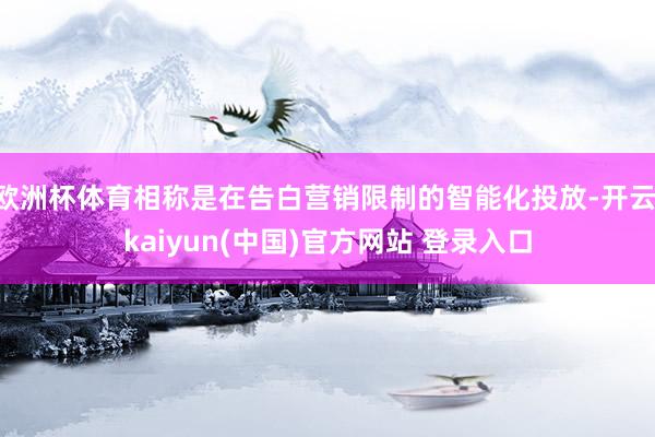 欧洲杯体育相称是在告白营销限制的智能化投放-开云·kaiyun(中国)官方网站 登录入口
