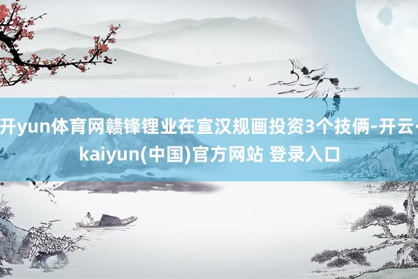 开yun体育网赣锋锂业在宣汉规画投资3个技俩-开云·kaiyun(中国)官方网站 登录入口