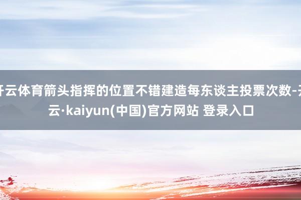 开云体育箭头指挥的位置不错建造每东谈主投票次数-开云·kaiyun(中国)官方网站 登录入口